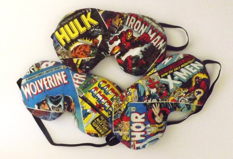 Set of 3 Marvel Hero Comic Book Headbands Fits Kids to Adults Elastic Back