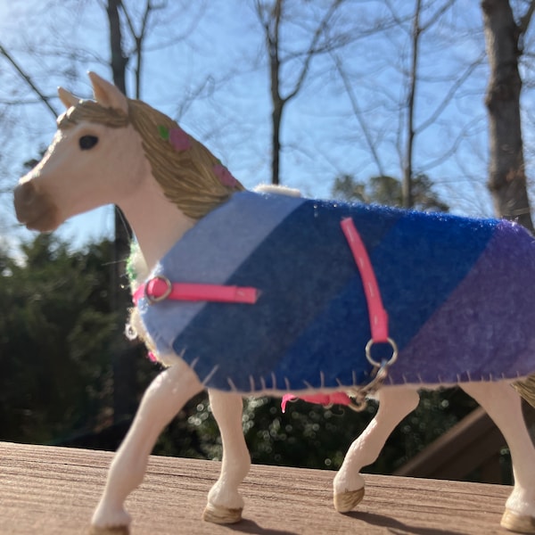 Sewn Schleich horse blanket