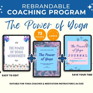 The Power of Yoga Done For You Coaching Program for Yoga Coach, Health Coach, Spiritual Coach, Wellness Coach, Life Coach, Meditation Coach