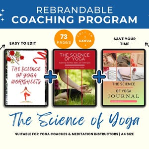 Brandable Coaching Program | The Science of Yoga Done For You Workbook, Coaching Content for Health Coach, Yoga, Healing , Meditation Coach