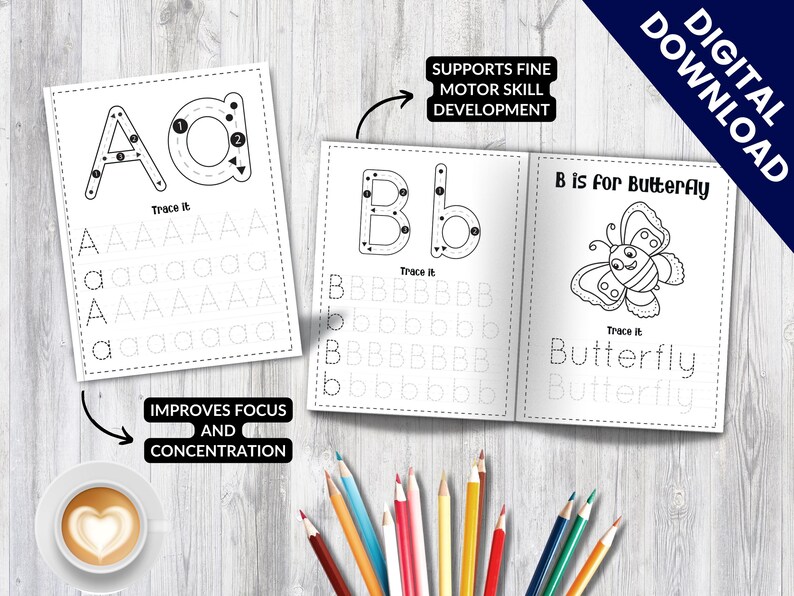 104 Pages of Alphabet Tracing Worksheets – Engage Kids With Fun Letter ...
