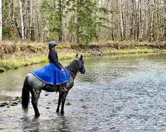 Lightweight RainSkirt. Custom waterproof wraparound skirt for horseback riding or hiking