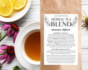 Mezcla de té de hierbas para la defensa inmunitaria