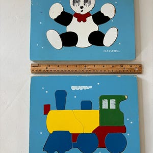 Vintage wood puzzles