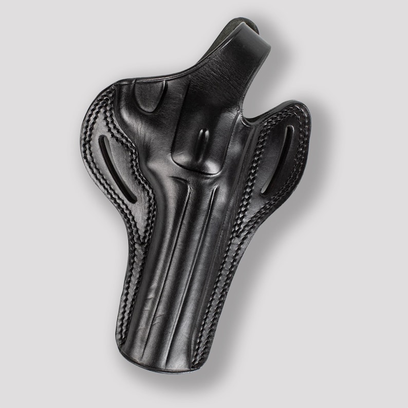 Personalized Leather OWB Holster for Ruger GP100 4" Revolver / Premium Calf Leather Gun Holster / Belt Carry / Concealed Carry Holster