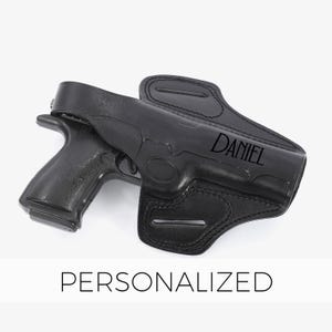Personalized Leather Holster for Colt 1911 .45 ACP / OWB Belt Holster Fits 3” 4.25” 5” / Premium Handmade Leather / Concealed Carry Holster