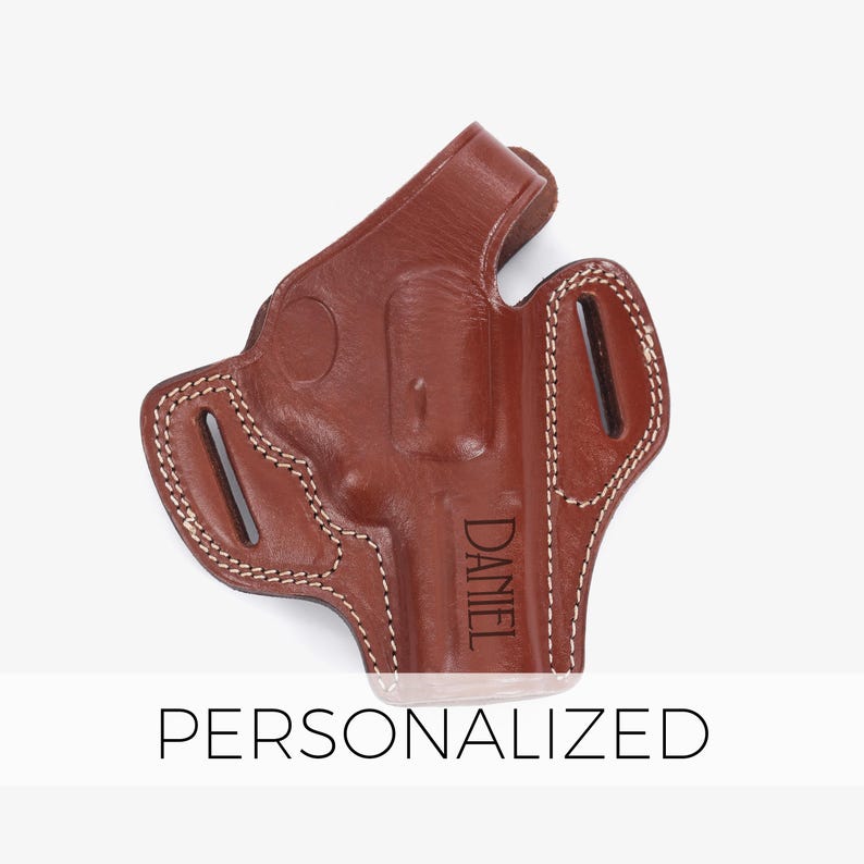 Custom Ruger SP101 Holster 3 inch / Handmade Leather OWB Revolver Holster / Fits Smith & Wesson J Frame / Concealed Carry Holster