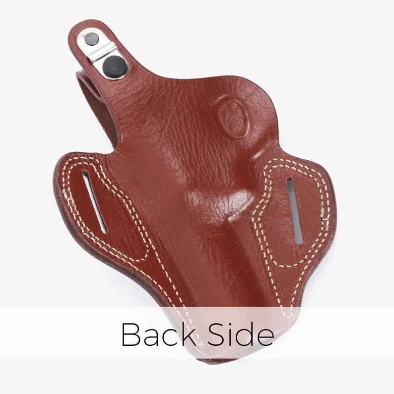 Personalized Leather OWB Holster for Ruger GP100 4" Revolver / Premium Calf Leather Gun Holster / Belt Carry / Concealed Carry Holster