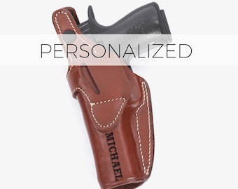Personalized Leather IWB Holster for Colt 1911, Handcrafted Concealed Carry