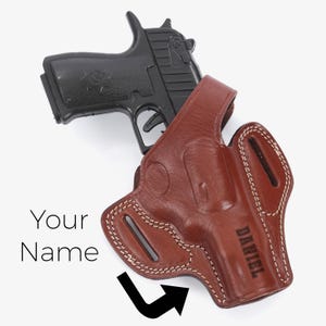 Custom Ruger SP101 Holster 3 inch / Handmade Leather OWB Revolver Holster / Fits Smith & Wesson J Frame / Concealed Carry Holster