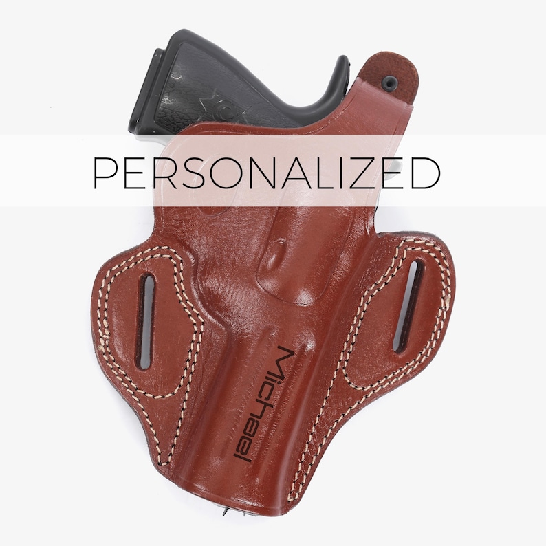 Personalized Leather OWB Holster for Ruger GP100 4" Revolver / Premium Calf Leather Gun Holster / Belt Carry / Concealed Carry Holster