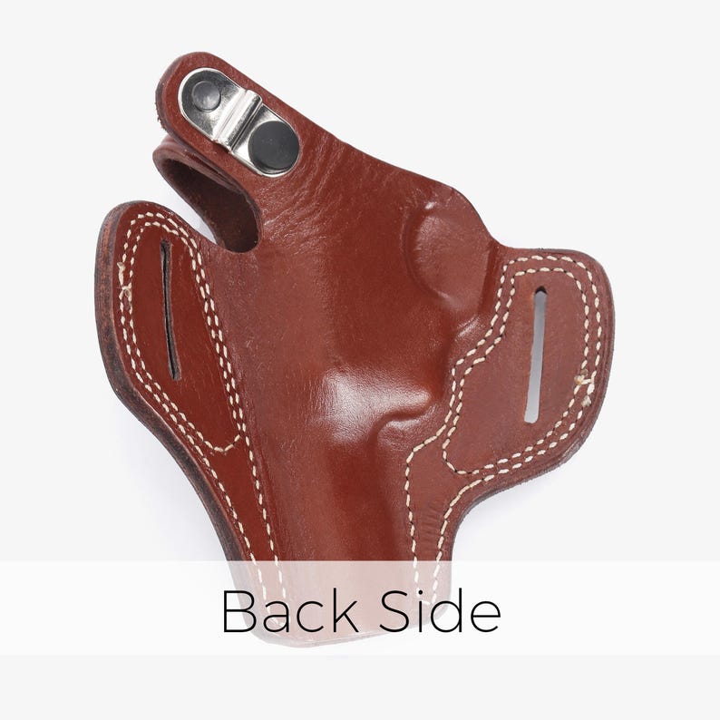 Custom Ruger SP101 Holster 3 inch / Handmade Leather OWB Revolver Holster / Fits Smith & Wesson J Frame / Concealed Carry Holster