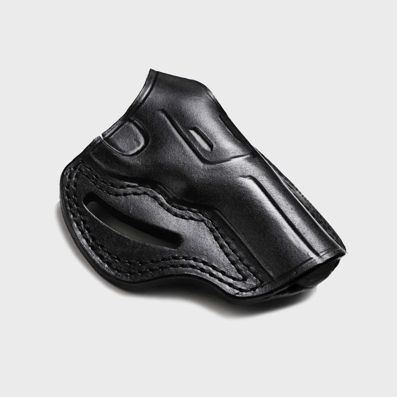 Custom Ruger SP101 Holster 3 inch / Handmade Leather OWB Revolver Holster / Fits Smith & Wesson J Frame / Concealed Carry Holster