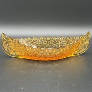 フェントン　バージニアガラス　琥珀色ボウル　デイジー＆ボタン Blue Fenton Daisy and Button Bowl - Etsy