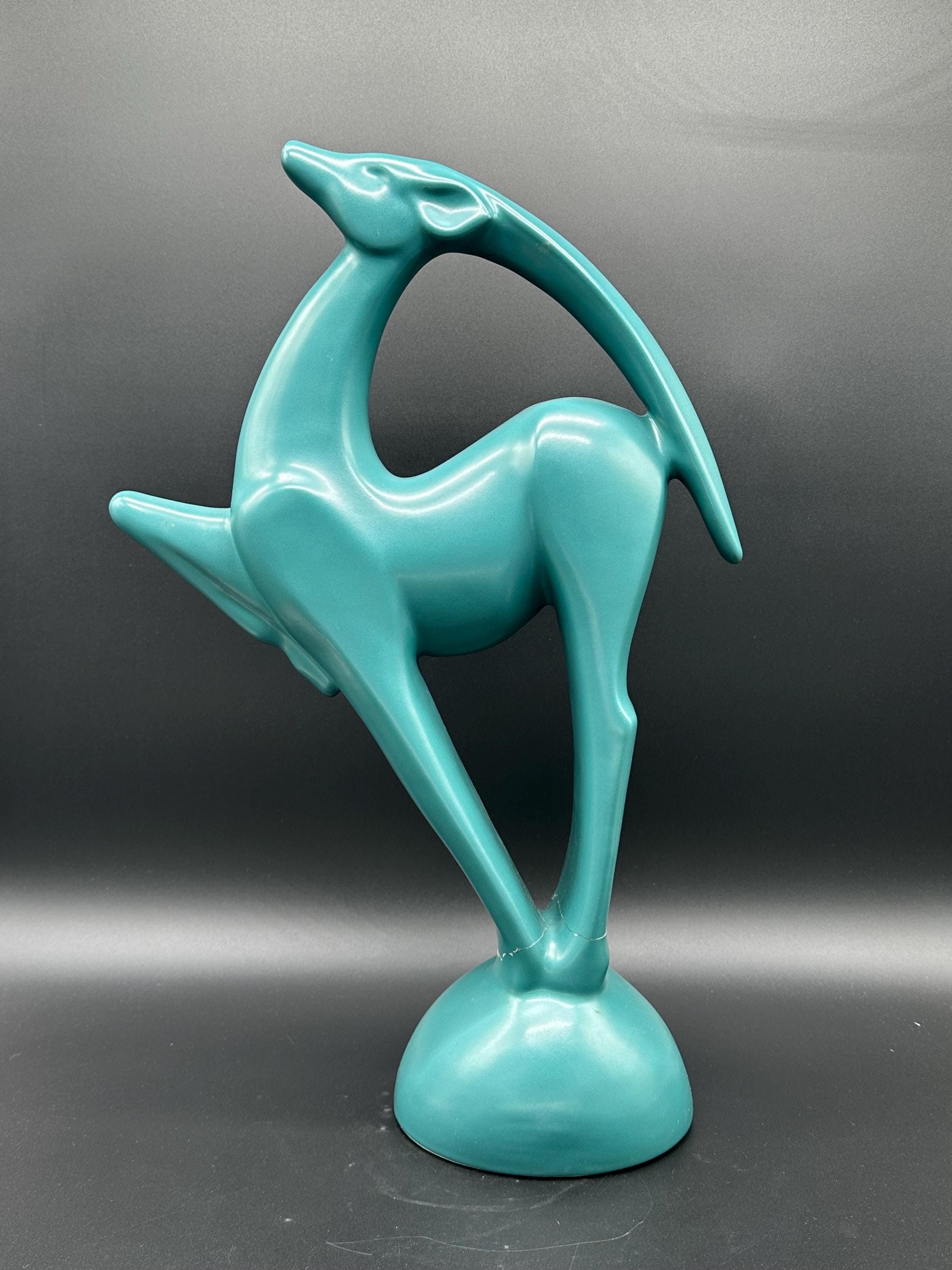 Vintage Royal Haeger Art Pottery, Large Antelope Gazelle Statue