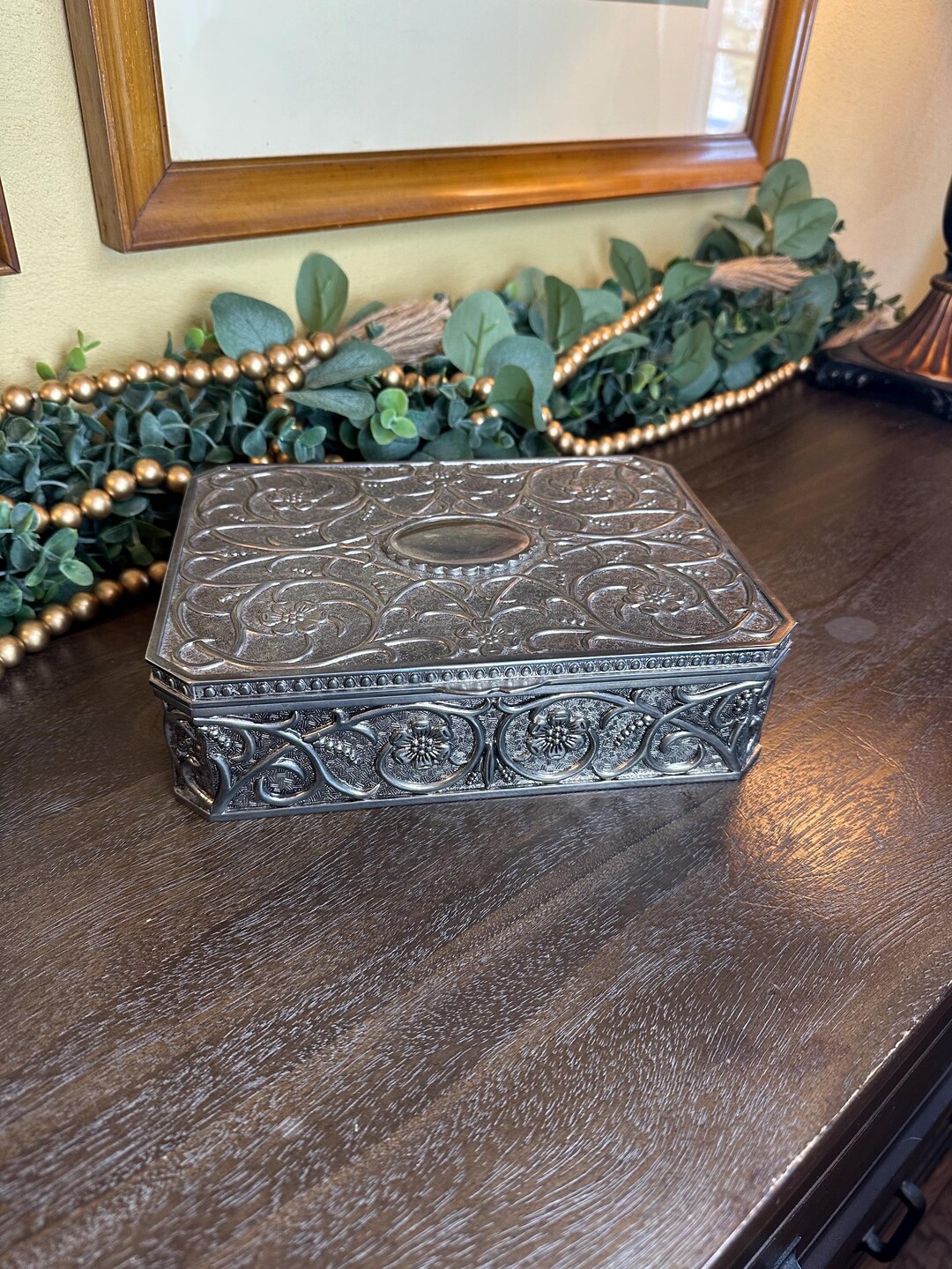 Vintage Godinger Silver Plated Jewelry Box - Etsy