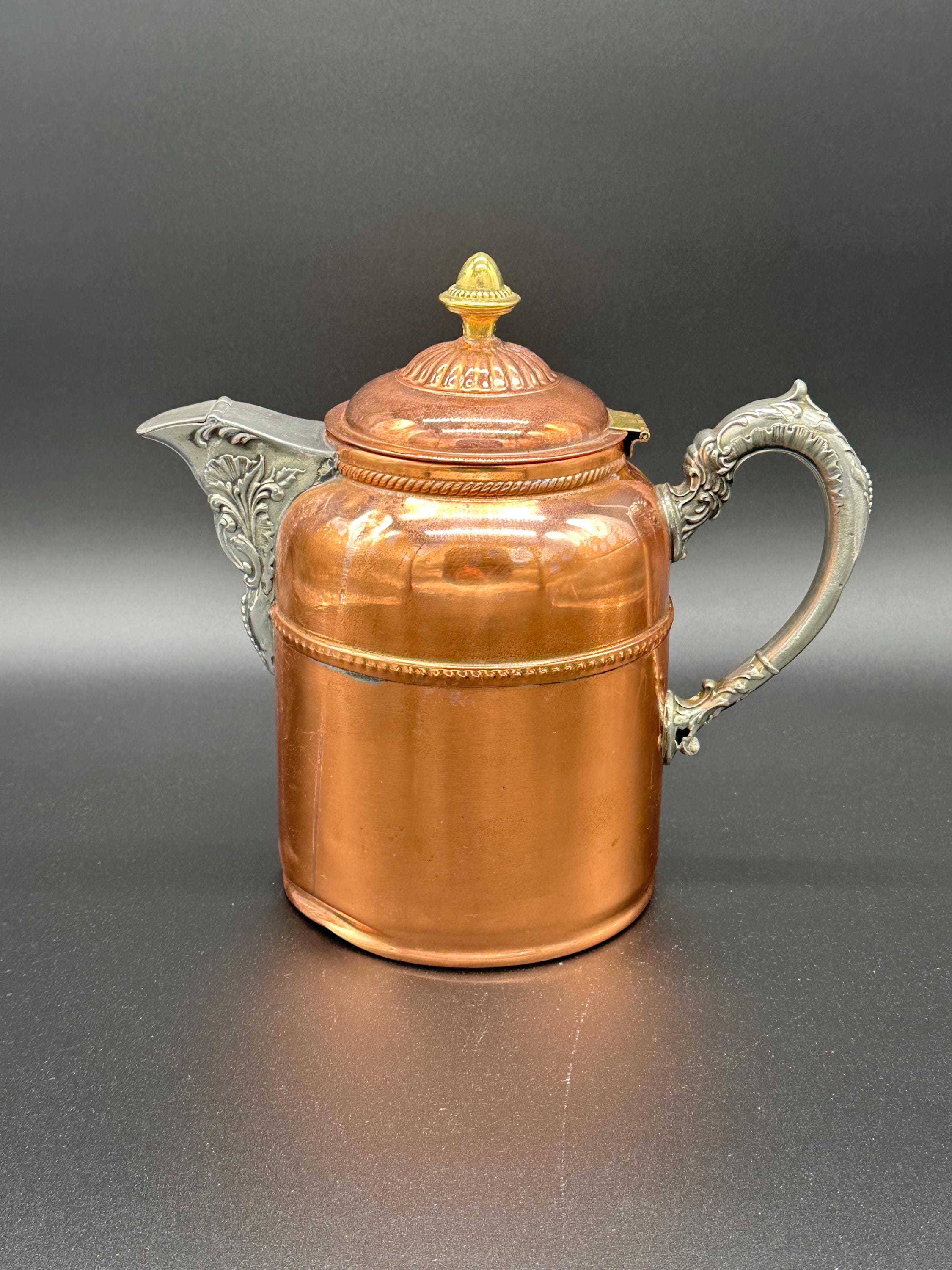 Antique Brass Teapot - Etsy