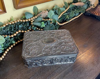 Vintage Godinger Silver Plated Jewelry Box - Etsy