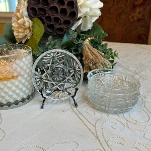 Vintage Anchor Hocking Star of David Coasters set of 6