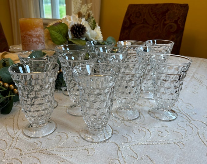Vintage Fostoria American Ice Tea Glasses, Full Set of 12, Housewarming