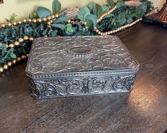 Vintage Godinger Silver Plated Jewelry Casket (21) Loaded With