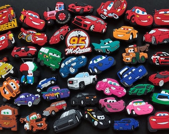 Lightning McQueen Crocs Charms Trendy Cars Jibbitz Disney Movie Cars Themed Shoe Accessory Mater Guido Flo Fillmore Sally Luigi Clogs Decor