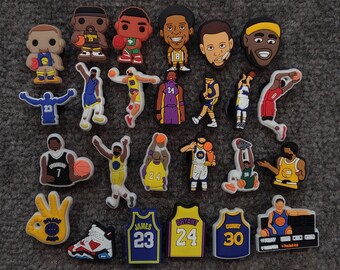 Basketball Charms Crocs Jibbitz Basketball Players Jordan Lebron