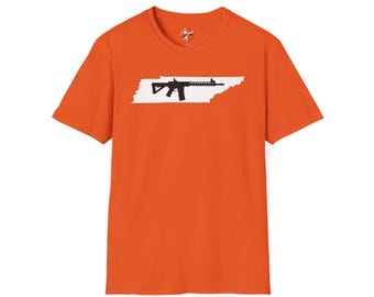 Tennessee AR-15 T-Shirt, Pistolen-Begeisterte Bekleidung, Baumwolle T-Shirt