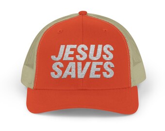 Jesus rettet Snapback Trucker Cap, christliche Glaubensmütze