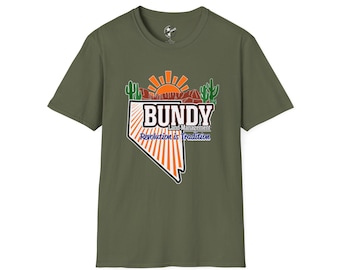 Bundy Land-Managment-T-Shirt, Südwesten-Stil, Baumwoll-T-Shirt