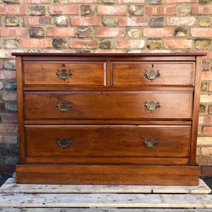 Antique solid wood chest of drawers