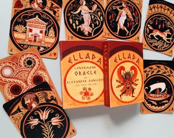 ELLADA Lenormand Oracle by Alexander Daniloff – Artist-Created Deck,  Limited Edition, Numbered & Signed, Ancient Greek Inspired