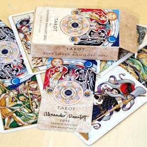 Tarot by Alexander Daniloff 2012, IV edizione, tarocchi, carte da divinazione d'autore, stile medievale