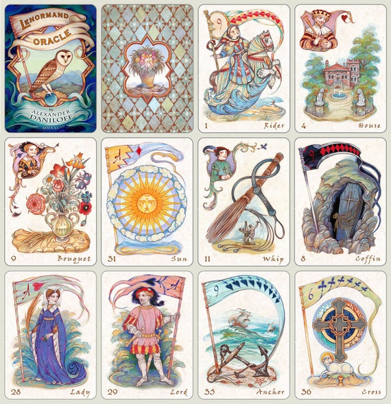 Lenormand Oracle by Alexander Daniloff - Author Divination Cards