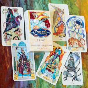 ORIENT Tarot by Alexander Daniloff 2022, author's divination cards, limited edition, numbered and signed, Persian miniatures style