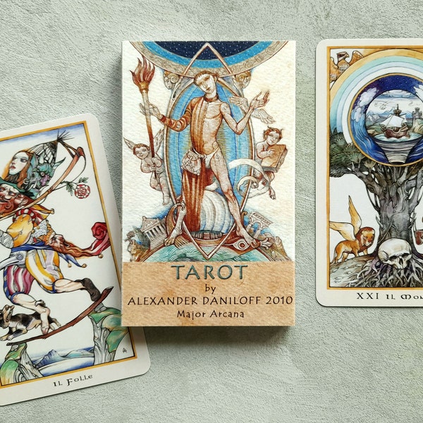 Tarot by Alexander Daniloff 2010, Arcani Maggiori, carte da divinazione d'autore, stile medievale