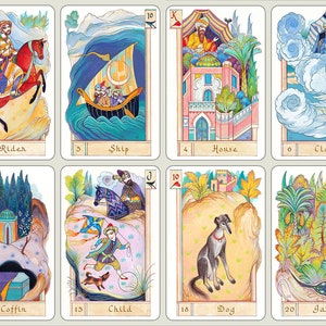 ORIENT Lenormand Oracle by Alexander Daniloff, limited edition, numbered and signed by the author, oriental style of Persian miniatures