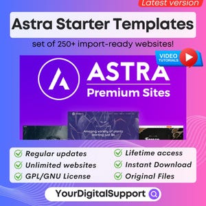 Astra Premium Sites Starter Templates | Lifetime Updates | GPL | Latest Versions