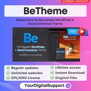 BeTheme – Responsive Multi-Purpose WordPress Theme | Lifetime Updates | Best WordPress Woocommerce | GPL | Latest Version | BeTheme