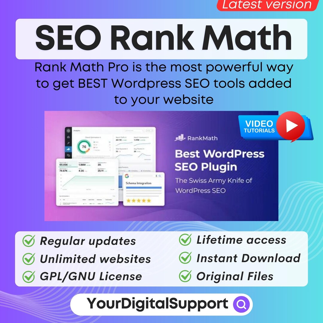 Rank Math Pro SEO Plugin Wordpress | Best Wordpress SEO Plugin ...