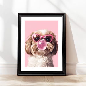 Dog Lover Gifts Shih Tzu Print  Dog Wall Art  Shih Tzu Mom  Shih Tzu Pet Portrait  Digital Wall Art Prints  Shih Tzu Gift  Shih Tzu poster