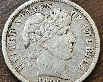 レア 銀貨 1914年 アメリカ 1ダイム バーバー ミントD 1914 D バーバーダイム - アンティーク デンバー ミントマーク