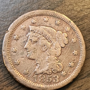 1853 US Large Cent