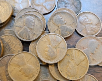 Teens And Twenties Wheat Cent Roll Of 50 1909-1929 PDS All Dates Possible