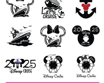 Disney Cruise SVG Bundle | Family Vacation Cut Files (Digital Download)