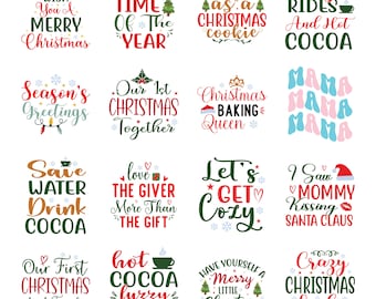 Christmas SVG Bundle: Santa, Reindeer, Gnomes & Quotes (Digital Download)