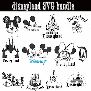Paquete SVG de Disney Land / Reino Mágico SVG / Camiseta de vacaciones de Disney SVG / Clipart de Mickey Mouse / Archivos de corte Cricut / Descarga digital