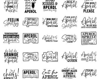 Paquete SVG de Aperol Spritz alemán: Clipart del Oktoberfest (Descarga digital)