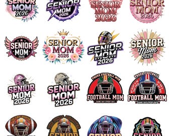 Diseño de camiseta de graduación SVG para mamás de último año de 2026 (descarga instantánea)