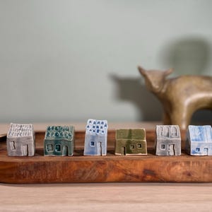 Ceramic House, Sold Individually, Random Selection. Little friendship gift, Mantelpiece decoration